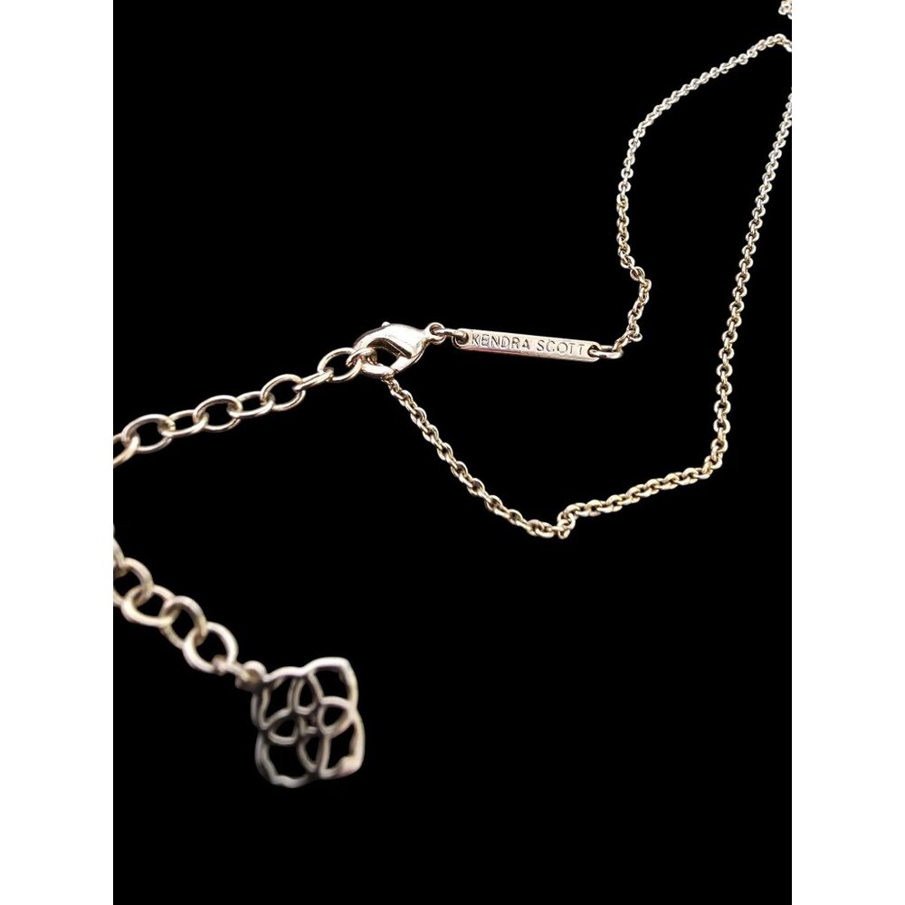 Kendra Scott Elisa Semi Precious Drusy Stone Pendant 15" Necklace Gold Plated - Picture 5 of 7